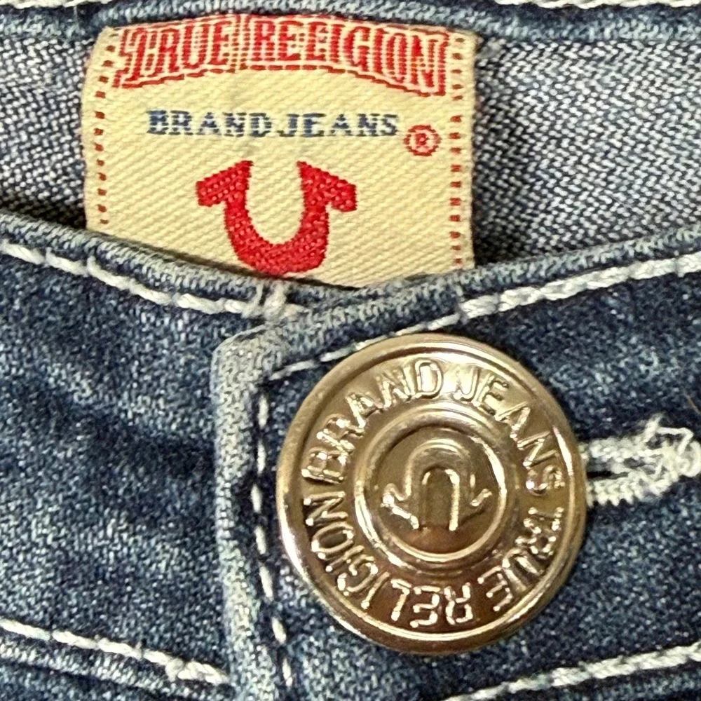 True Religion Billy Super T Womens‎ Skinny Blue Jeans Size 27 (Actual 28x30.5)